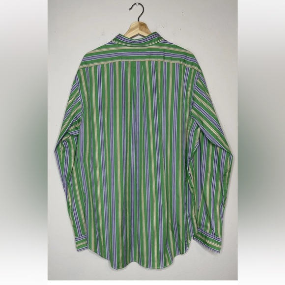Ralph Lauren Men’s Classic Striped Button Down Dress Shirt. Size: XL - Picture 2 of 6
